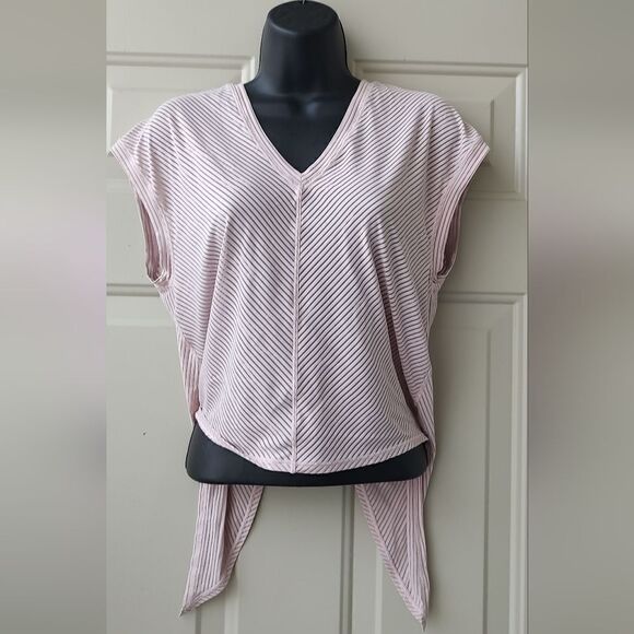 Lululemon Women's Sheer Striped Top Size 4 - Picture 3 of 10